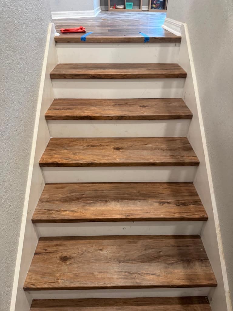 Stairs flooring installation in Central Florida by LuuKs Renovations — project 6